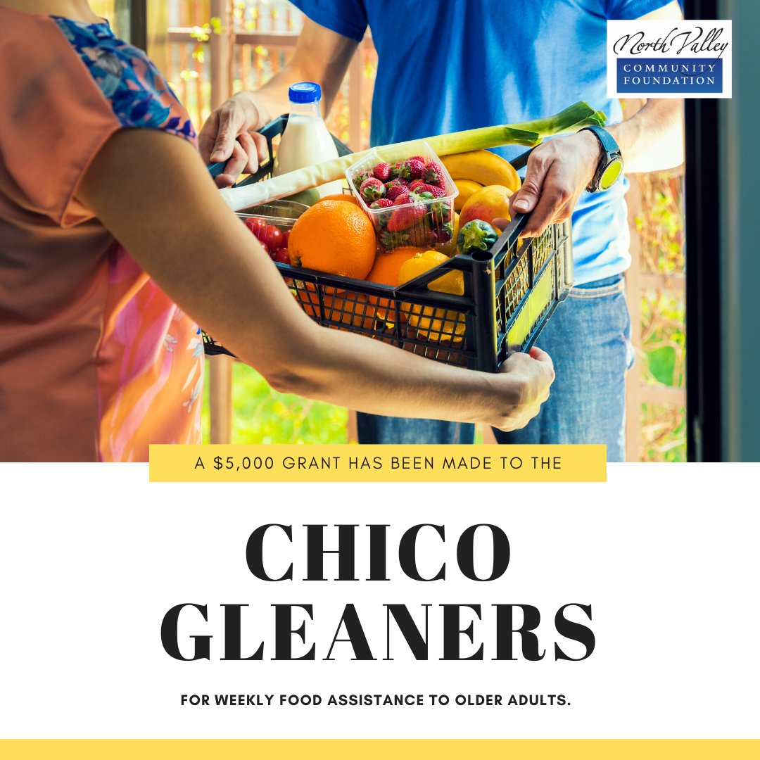 Nvcf On Twitter As A Part Of The 97 200 Granted Last Week From Our Coronavirus Rapid Response Fund We Were Able To Grant 5 000 To Chico Gleaners To Help With Their Food