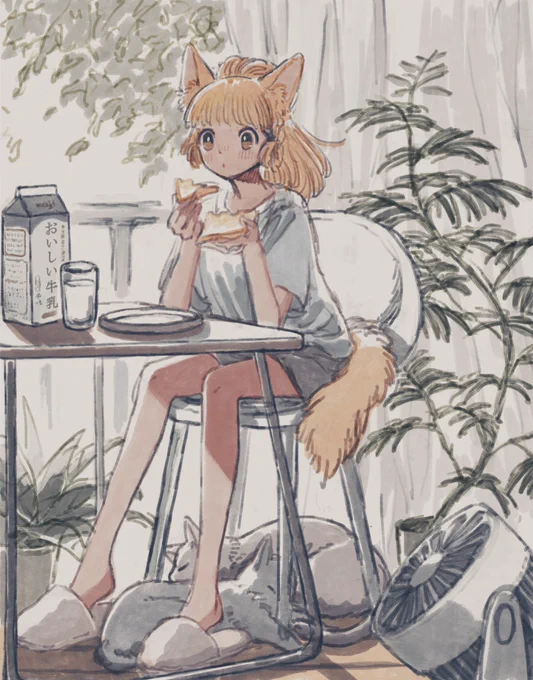 猫耳ばかりです
やきぶたさん、μさん、凪さんご指名ありがとうございました～?
 #絵描き繋がれ 