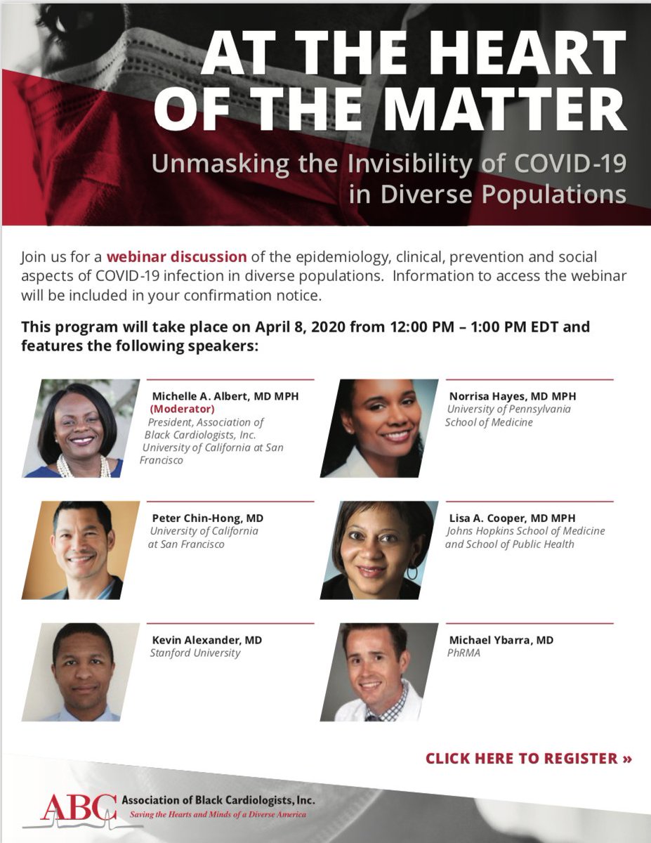 Peter Chin-Hong MD (@pch_sf) on Twitter photo #COVID19 is #invisibleepidemic in US minorities. Working with Association Black Cardiologists to unpack: 1)⬆️Risk deaths blacks in Bronx, Detroit & more 2)ZSFG with outsized Latinx admits 3)CDC not reporting data by race 4)Need targeted PH messages. Any ideas <a href="/KBibbinsDomingo/">Kirsten Bibbins-Domingo</a>? #COVID19 is #invisibleepidemic in US minorities. Working with Association Black Cardiologists to unpack: 1)⬆️Risk deaths blacks in Bronx, Detroit & more 2)ZSFG with outsized Latinx admits 3)CDC not reporting data by race 4)Need targeted PH messages. Any ideas <a href="/KBibbinsDomingo/">Kirsten Bibbins-Domingo</a>?