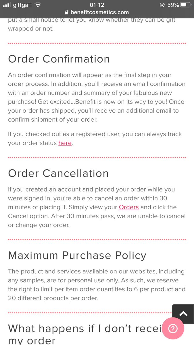 ClaireSpring4's tweet photo. @BenefitUK Hi accidentally placed an order but there is no way for me to cancel it and I’ve tried everything to do so. Please can someone help?? https://t.co/lTGVtP0hpQ