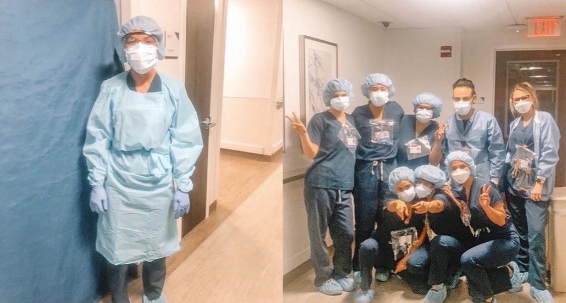 MolloyCollegeVB's tweet photo. Thank you alum, Dakota and the many nurses who are working hard to keep us all safe and healthy during this time. #NursesAreHeroes https://t.co/Vilfzp2kG5