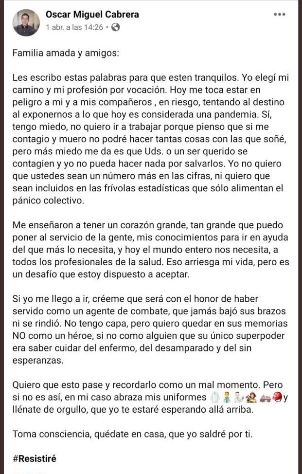 Adrian Castro (El ShunGo) (@acastropiedra) on Twitter photo <a href="/MedicoYMeme/">Eugenio Médico Y Meme</a> Dios le tenga en su gloria 🙏🙏 nos quedamos con su mensaje final...un ser humano ejemplar. <a href="/MedicoYMeme/">Eugenio Médico Y Meme</a> Dios le tenga en su gloria 🙏🙏 nos quedamos con su mensaje final...un ser humano ejemplar.
