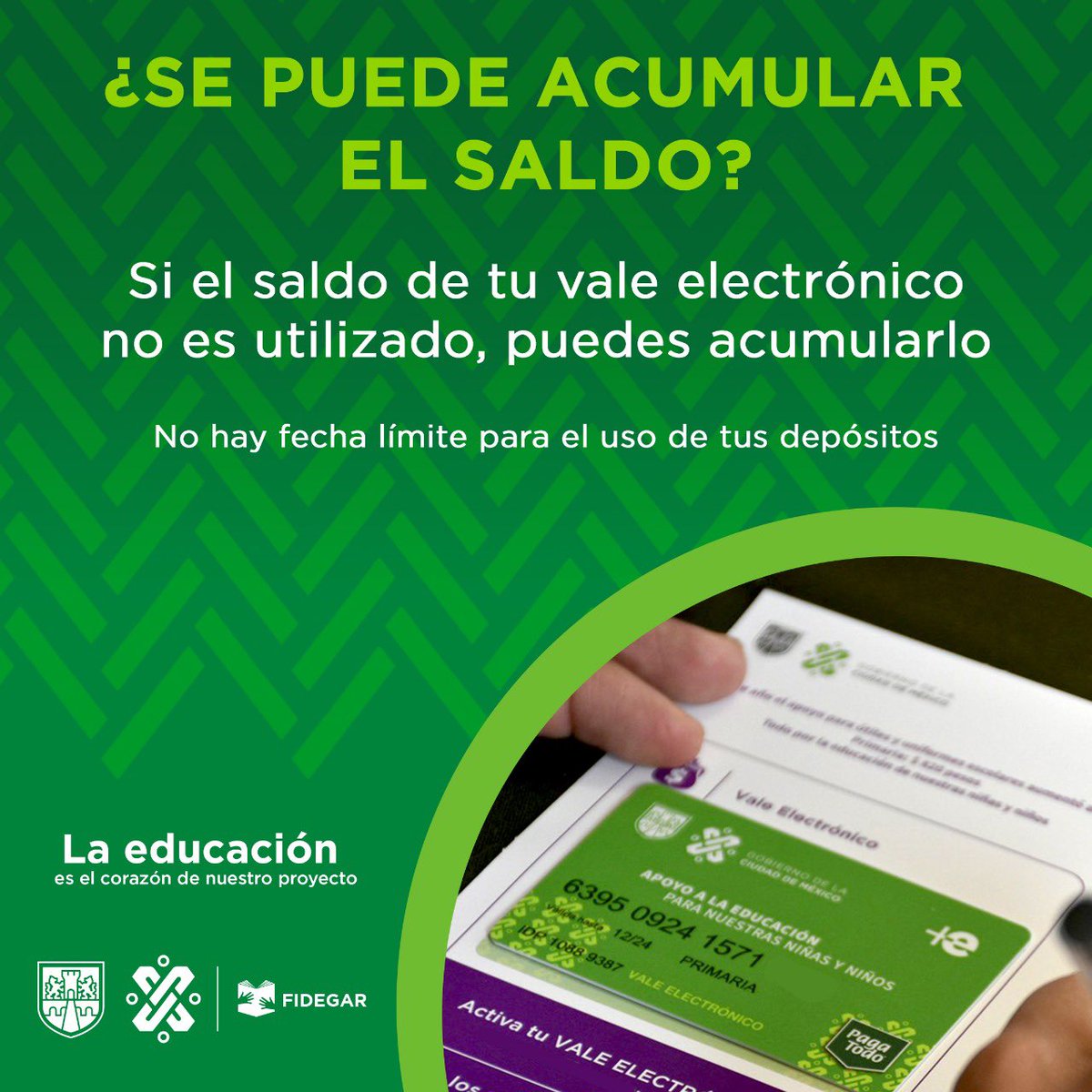 Bienestar Educativo On Twitter Ya Puedes Acumular El Saldo Del Vale Electronico En Los Que Se Depositan Los Apoyos De Los Programas De Utiles Y Uniformes Escolares Y Mi Beca Para Empezar