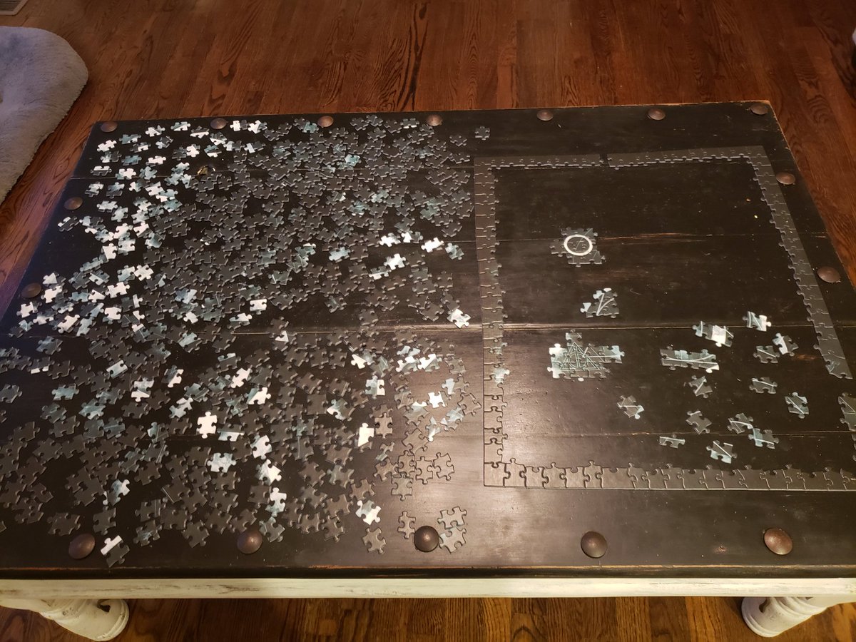 #homelearninghub I finished one new book this week and started another.  This puzzle is really testing my patience and concentration. It's a doozy...keep ya posted.
