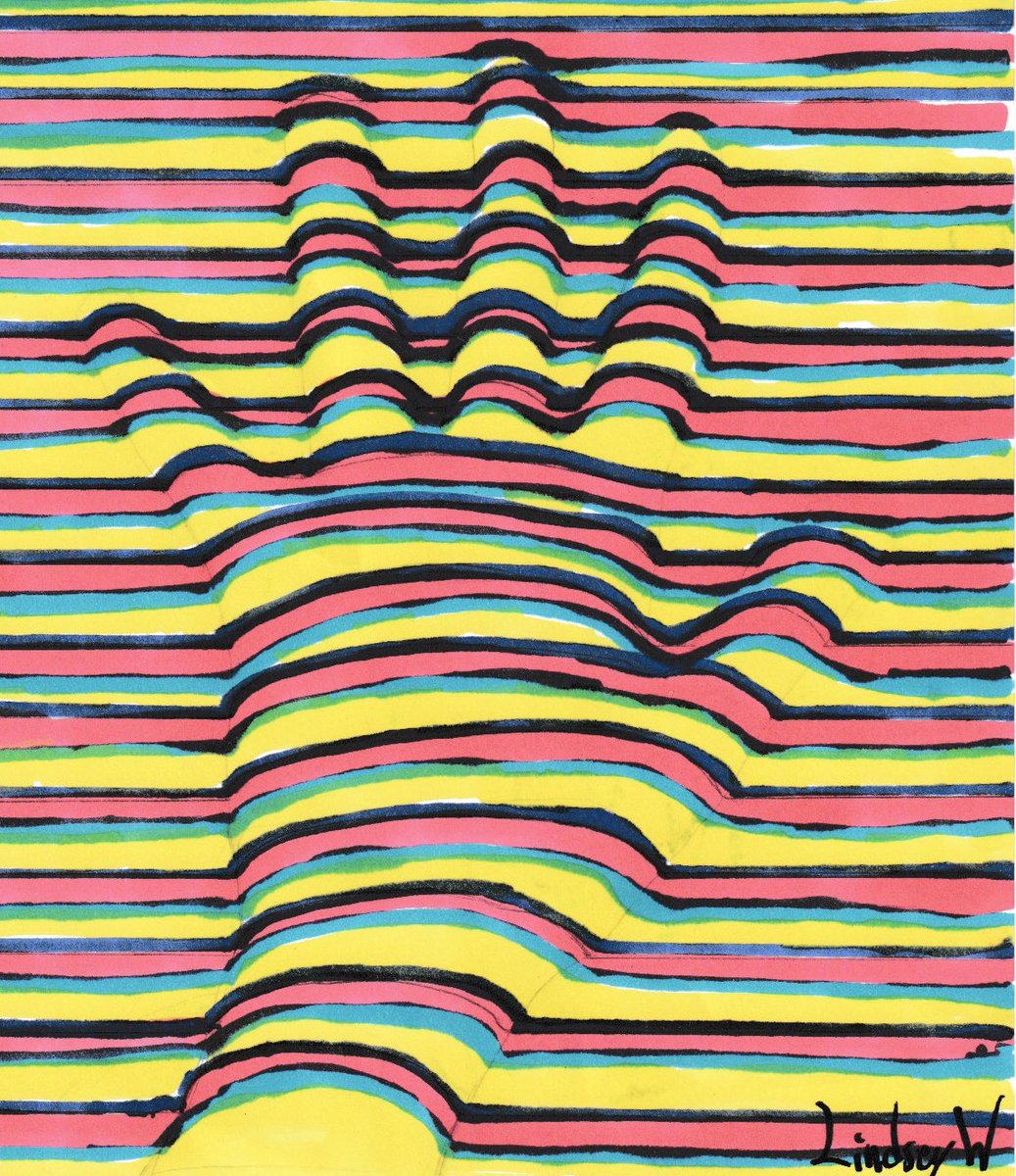 _LeslieFerris's tweet photo. We are learning about lines as an element of art this week. Loving the optical illusions my students are making combining colors and different types of lines! #chpantherpride #opticalillusion #elementsofart #elementofart #lines #ctegcisd #gcisdcte https://t.co/kVQO0frfwj