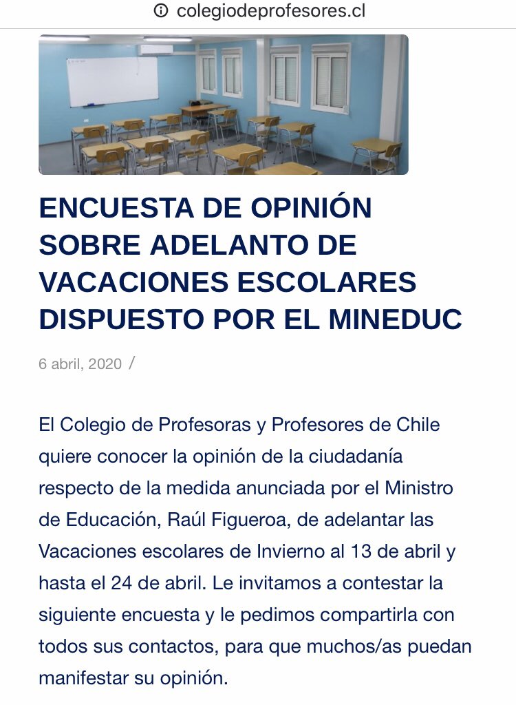 Colegio de Profesoras y Profesores de Chile tweet media
