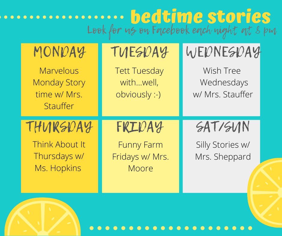 Your first bed time story is headed your way in just a few minutes! Please notice the updated graphic.
