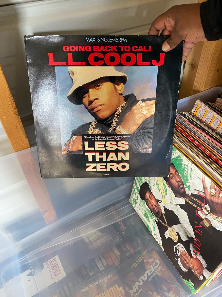 WitchaNosyAss's tweet photo. Digging through the crates and found an original @llcoolj and @EricBandRakim I just need to find a record player to this party started! #Whenrapwasgreat #Rapsfinest #LLCoolJ #EricB #Rakim https://t.co/2EZvucdFfw