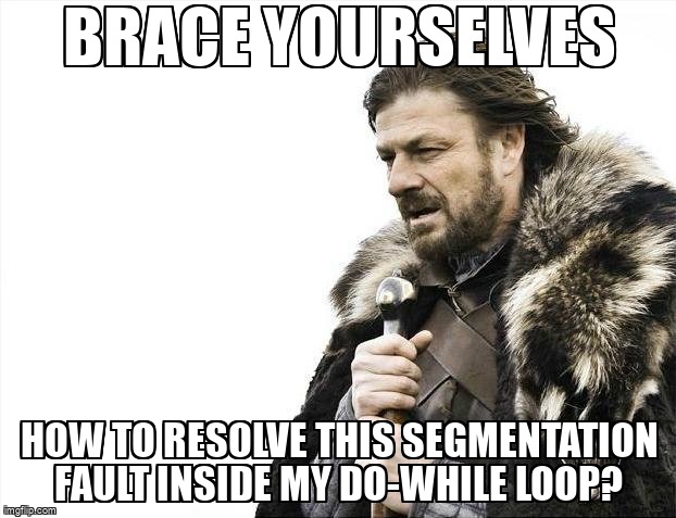 overflow_meme's tweet image. How to resolve this segmentation fault inside my do-while loop? stackoverflow.com/questions/6106… #c #knapsackproblem #segmentationfault #algorithm #loops