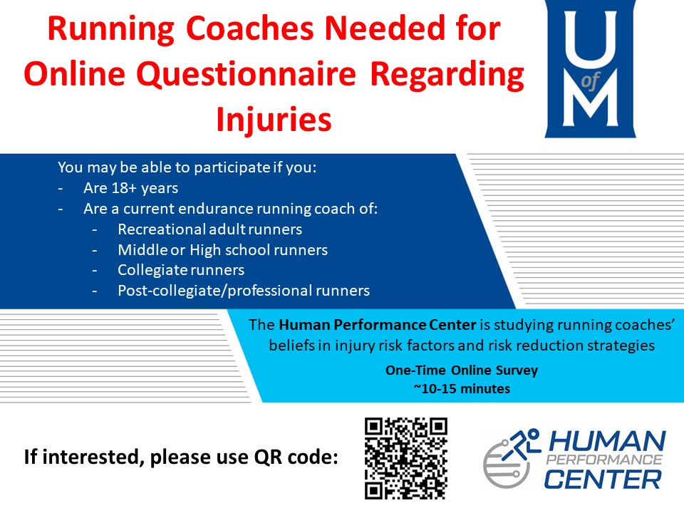 BiomechMax's tweet photo. One-time survey (~10-15min) regarding what running coaches believe are 1) risk factors for running injuries and 2) good strategies to reduce injury risks.

https://t.co/NpeyNw3ouR

Collaboration with @AmandaREstep, @meganrbriley
 &amp; @rwilly2003.

Thanks for retweeting/sharing! https://t.co/mszM5lZNYD