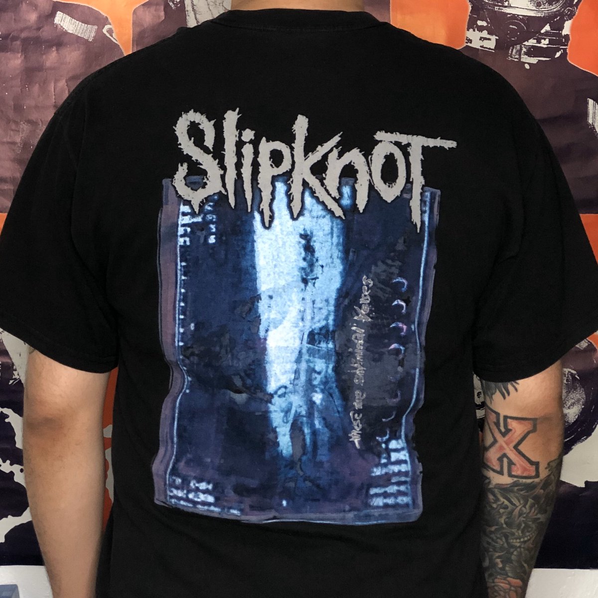 Gonna post a  @slipknot shirt from my collection once a day. First up, this (sic) shirt from 1999 (I believe). There’s a Hot Topic reprint you can still get. 1/?