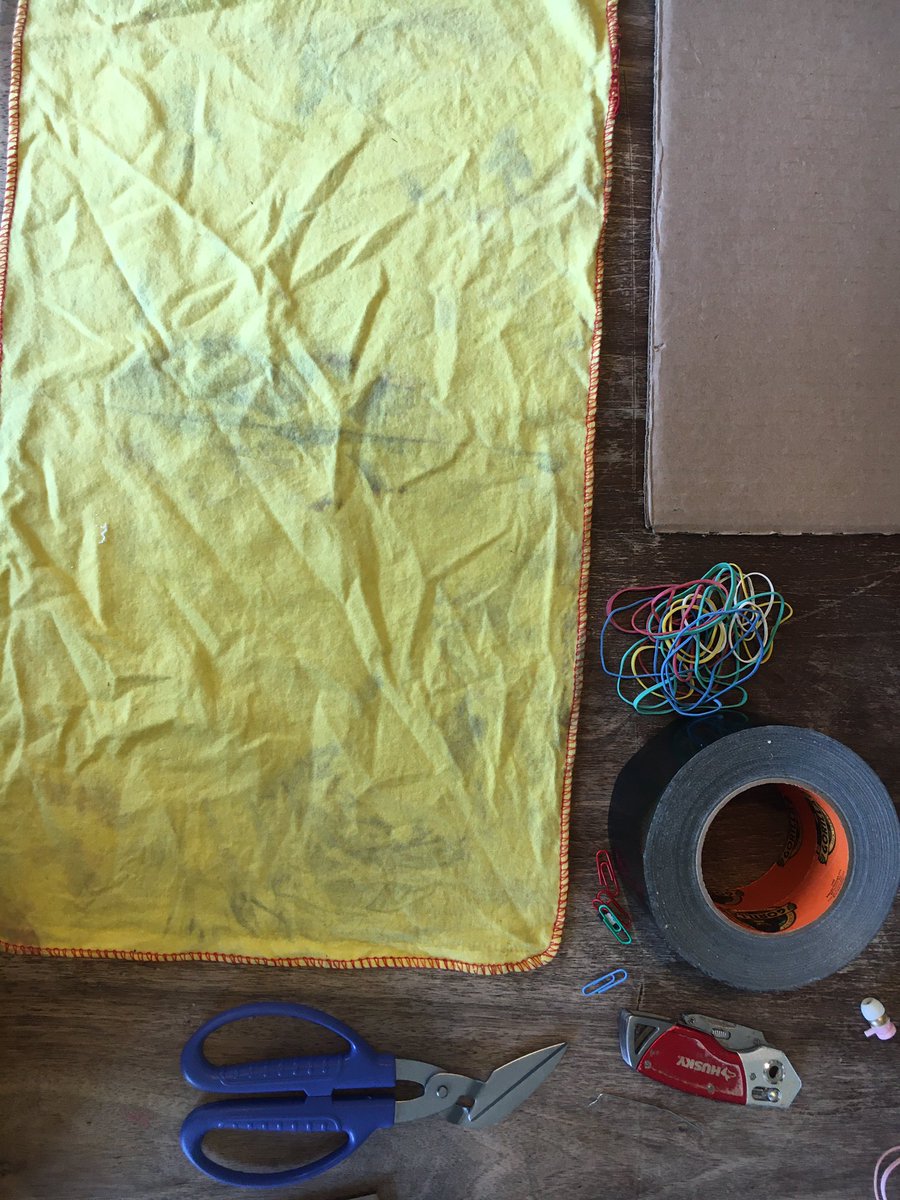 Shop towel no-sew duct tape mask. tiny.cc/makeamask