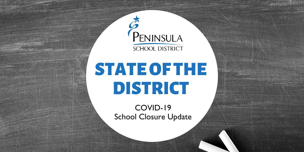 Governor Inslee announced today that schools will be closed to in-person instruction for the remainder of this school year. The extended closure raises many questions for students and families, which we are working to answer as soon as possible. ow.ly/KooM50z7afL #WeArePSD