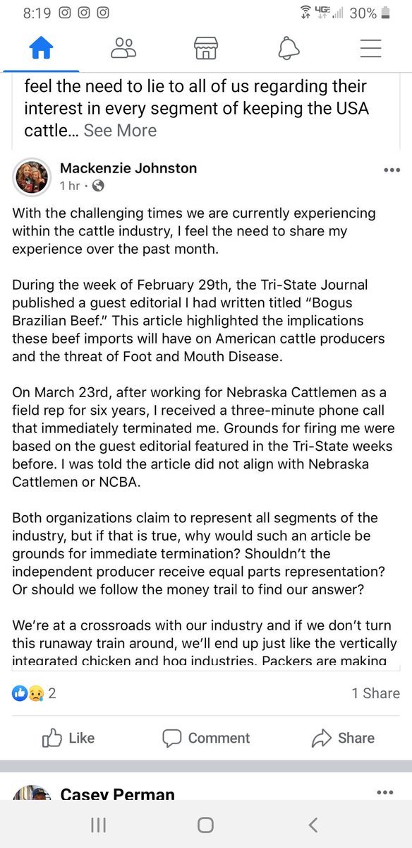 I think this lady should have kept her job and been promoted. 
The Nebraska cattlemens and NCBA should have been fired .