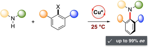 angew_chem's tweet photo. Enantioselective Synthesis of N-C Axially Chiral Compounds by Cu-Catalyzed Atroposelective Aryl Amination (Delord) https://t.co/CZb0h9K5Sh https://t.co/jG4cNTk3tw