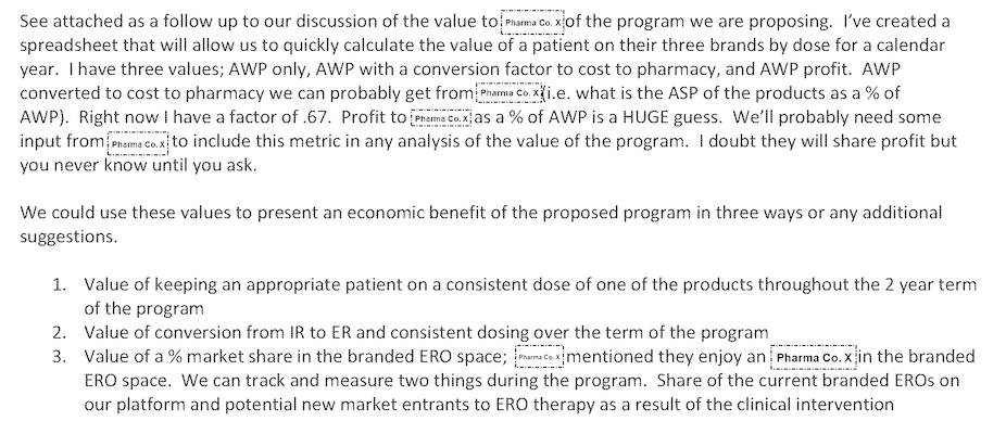 the primary benefit of this "clinical decision support" program was in keeping patients on opioids... that was the direct monetary benefit to purdue