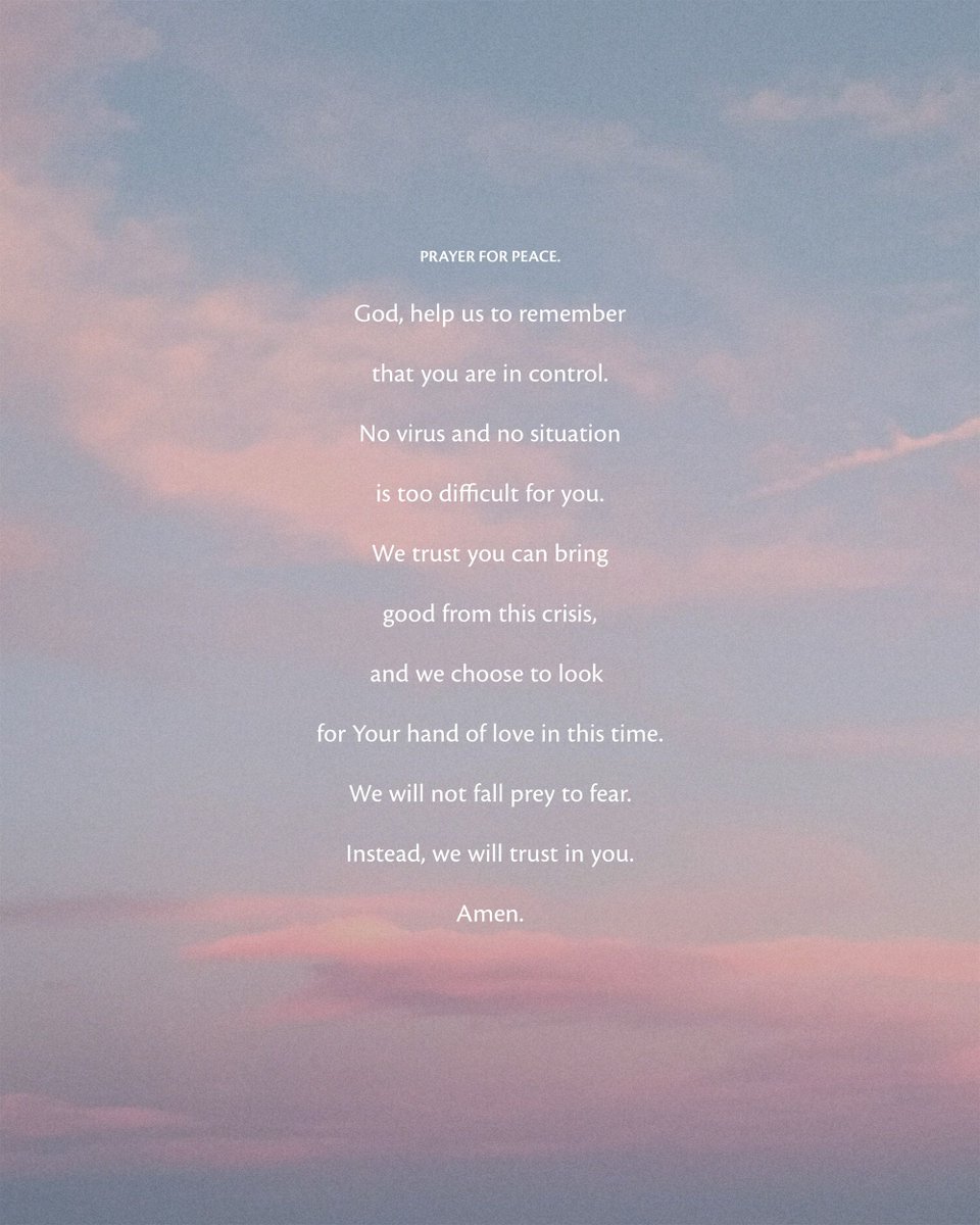 Together, let’s pray this throughout the day.