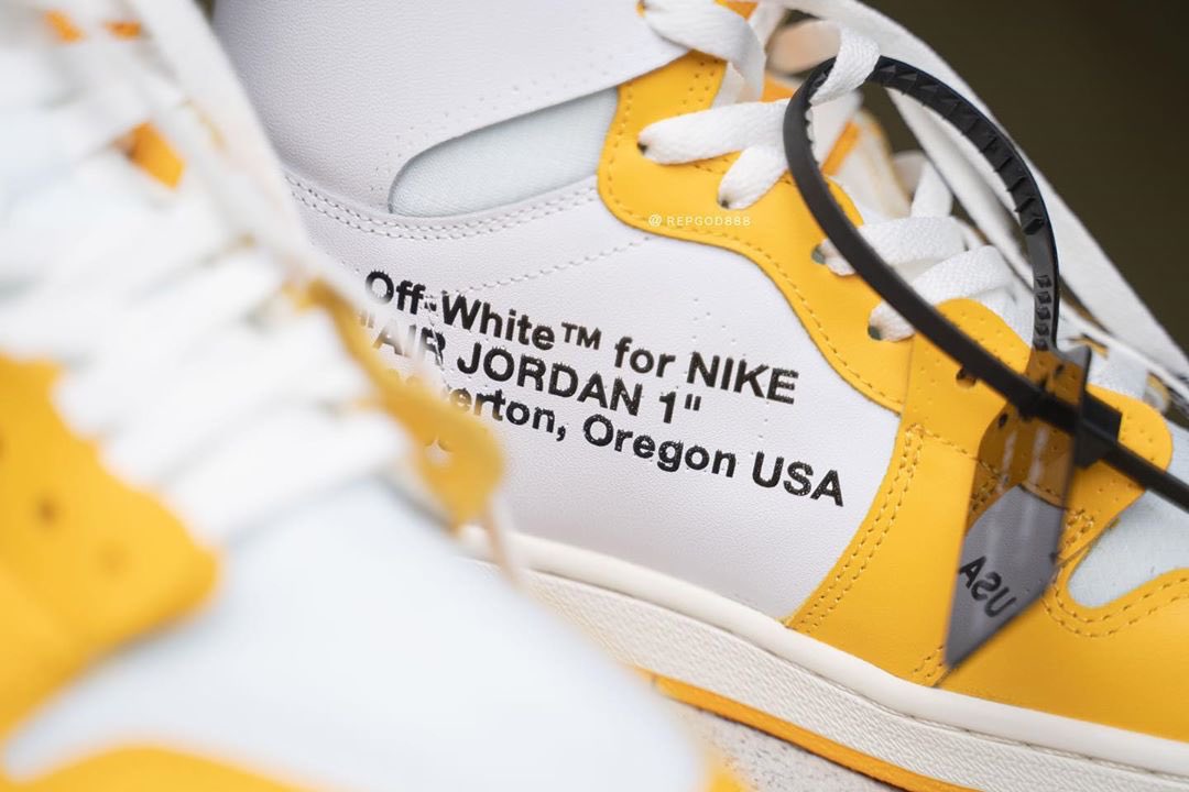 off white air jordan canary yellow