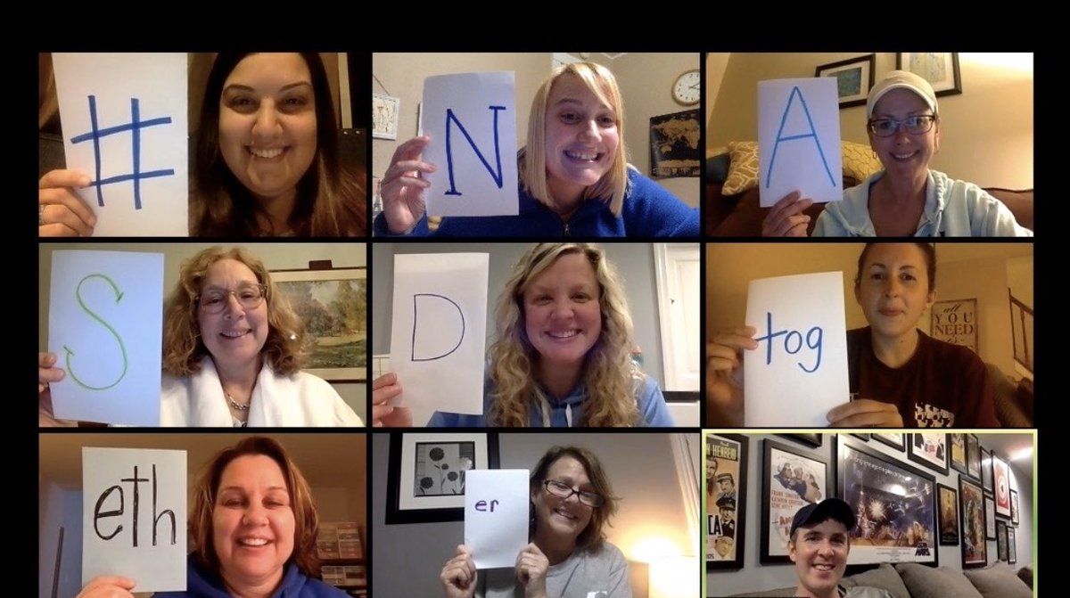 MissRabeh's tweet photo. @KellyDeBoer5 and I were challenged by @SMoyerteach89 We took a picture together because we are #NASDtogether! I challenged @ms_stetser4 and she and of a few of our other 4th Grade Friends joined us too!  @MrsMillerNAIS @ginlund1 #aNAISing https://t.co/DTv8DMuIFX