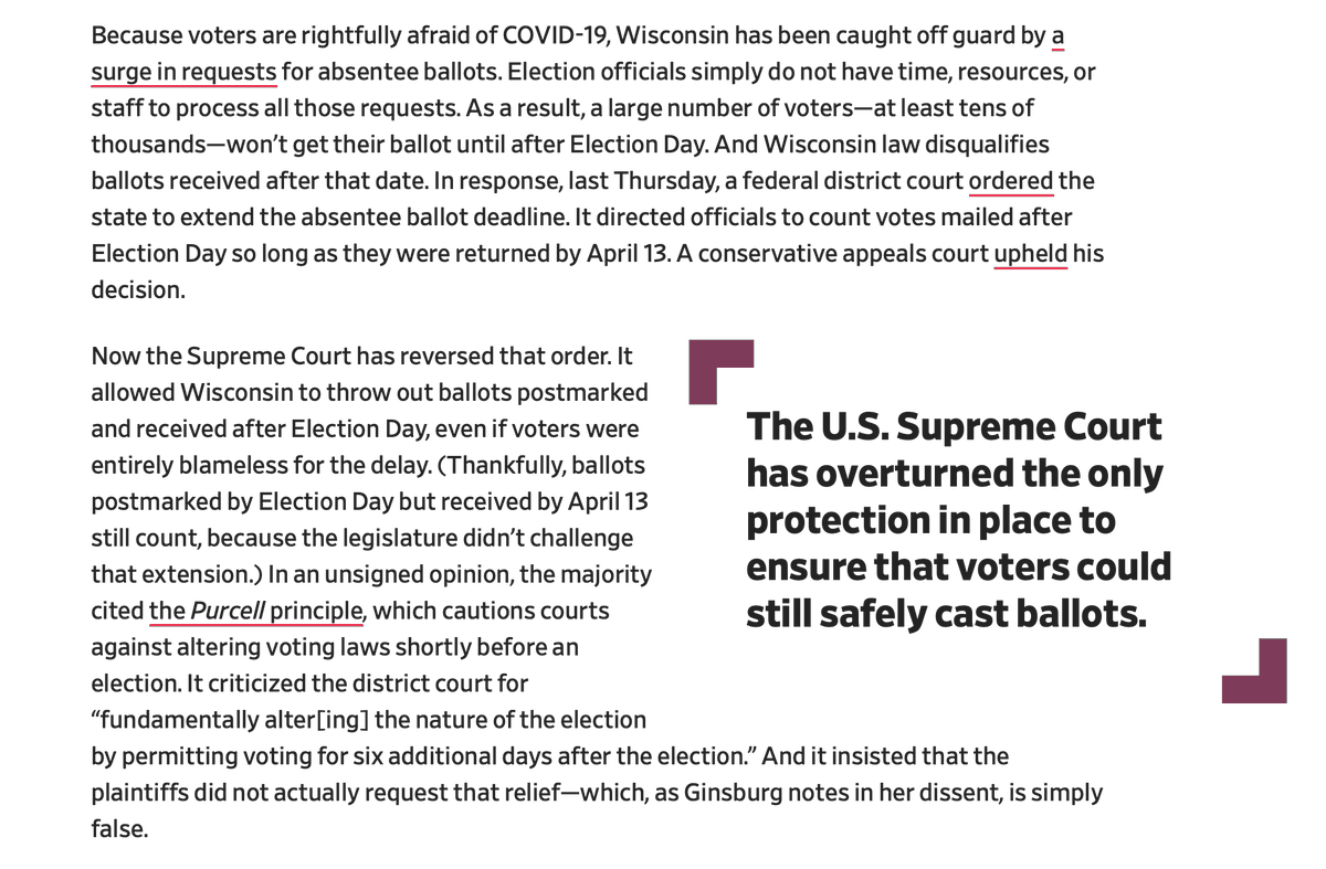 Thousands of Wisconsinites, who by no fault of their own won't receive their ballots until after Election Day, won't have their votes counted unless they risk their own health and the health of those around them to go to the polls.