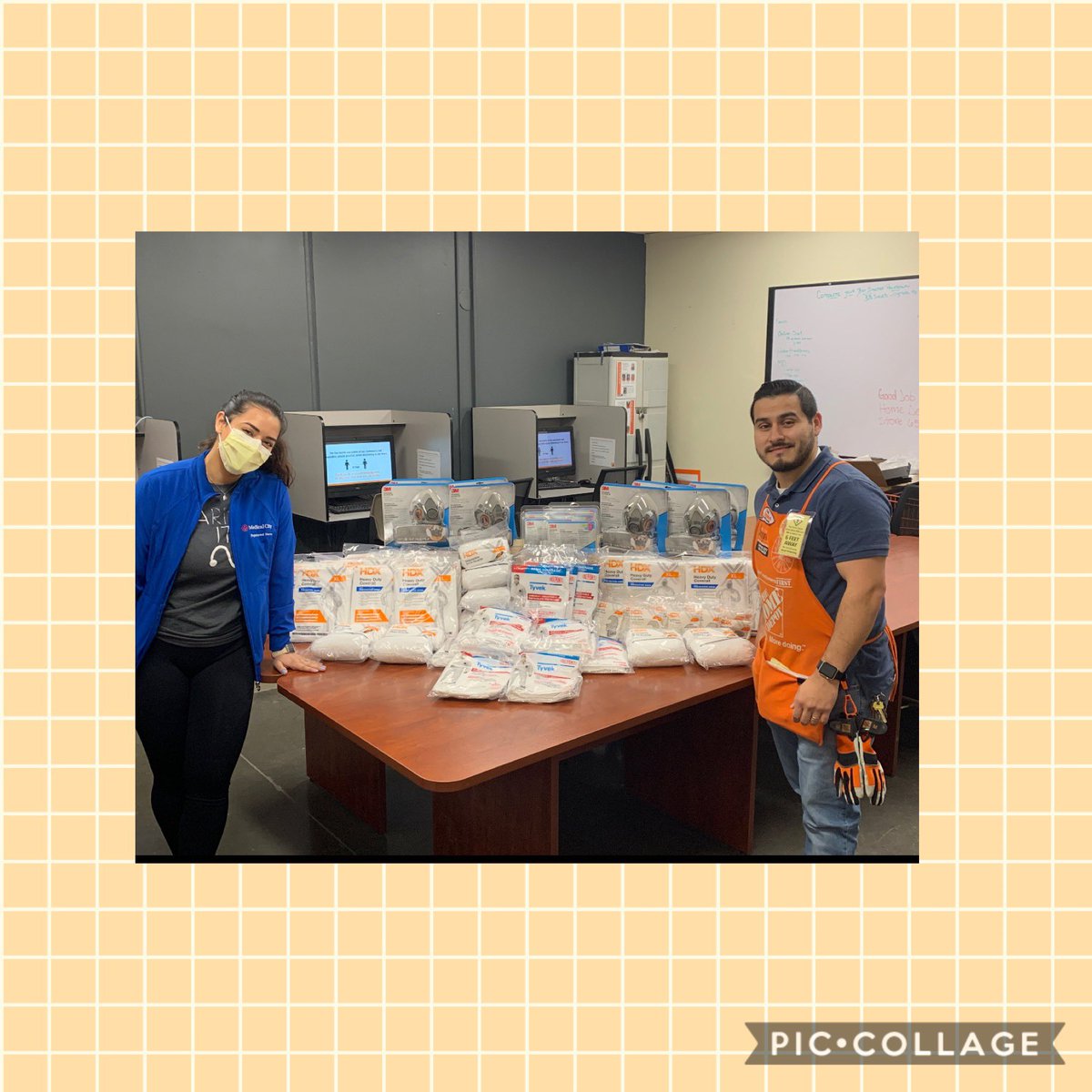 6549 giving back to our community by donating N95Masks,Respirators, Paper suits &amp; shoe covers to Medical City of Fort Worth. Thank you for supporting our community! <a href="/HomeDepotGR/">The Home Depot Government Relations</a> #ThankYouRetailWorkers <a href="/CarpenterTrina1/">Trina Carpenter 🐾</a>