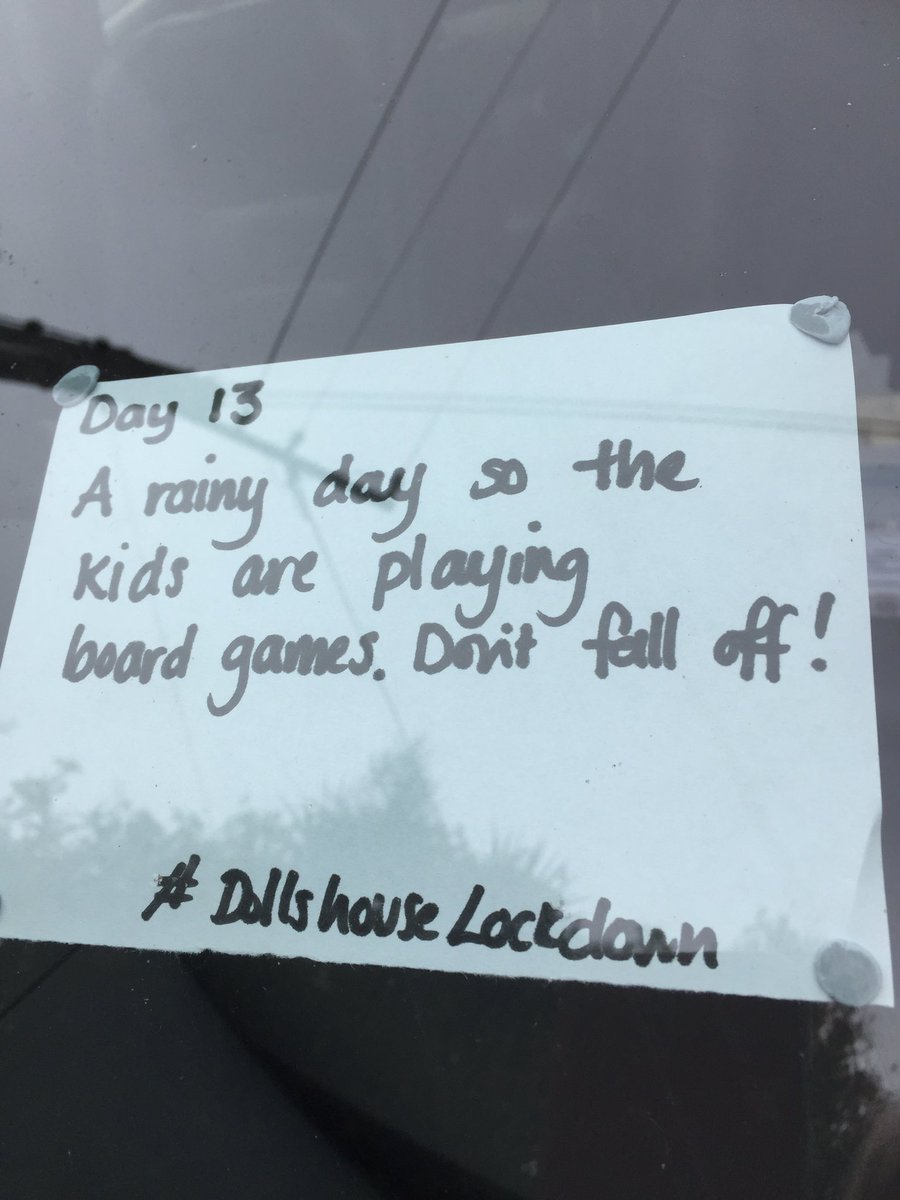 Day 13 and the kids are playing a fairly dangerous board game. Who is supervising?!  #DollshouseLockdown  #nzlockdown  #boardgames