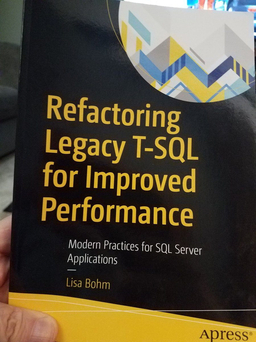 SQLDave29's tweet image. Finished my tsql class tonight. It was great to add these two books to the recommended list I give my students. @SQLZelda @LisaGB_sql
