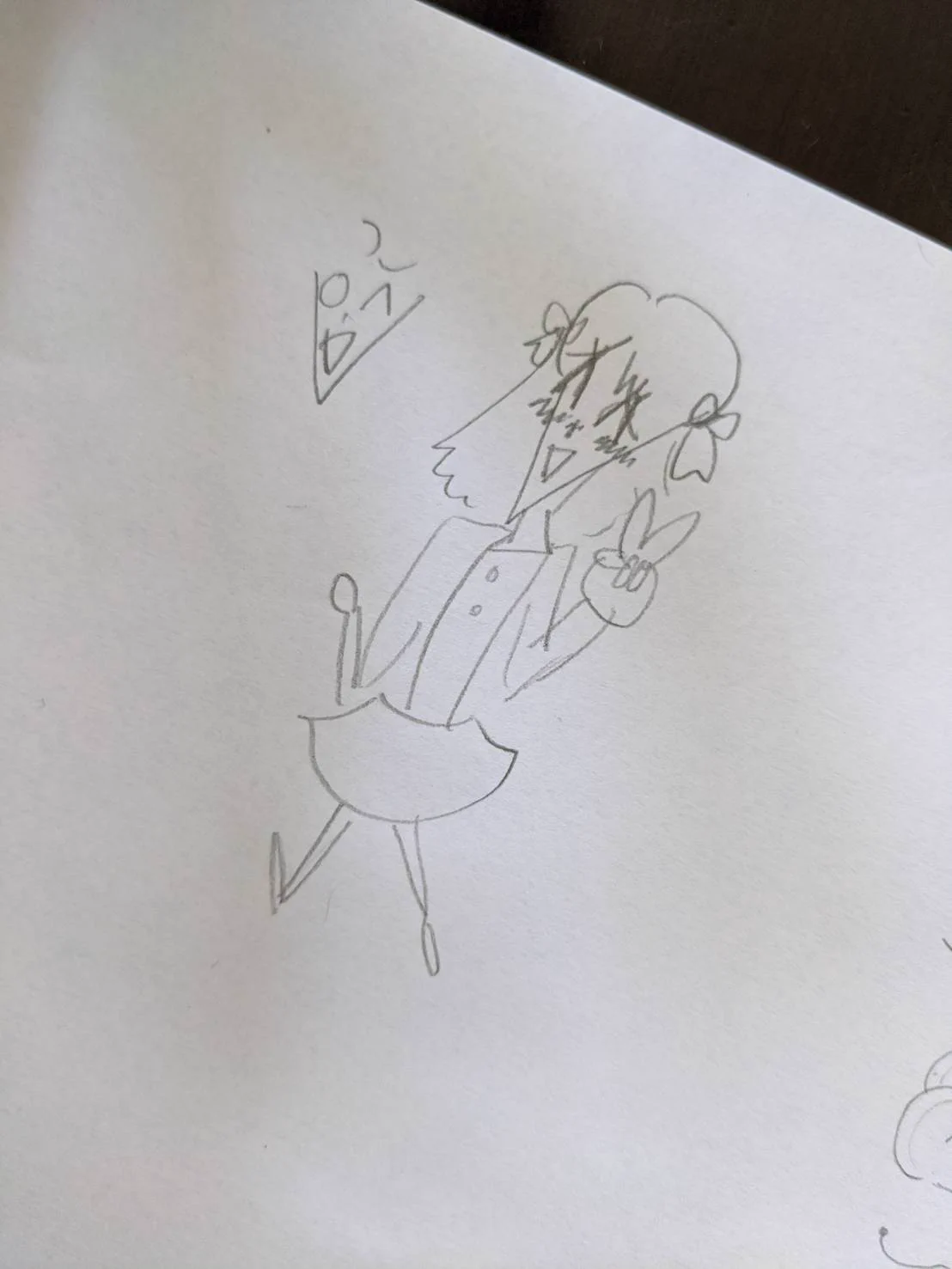 @tokioheidi うちの娘（10）も日本のアニメの絵〜っていって描いたのがこれでした！ 
