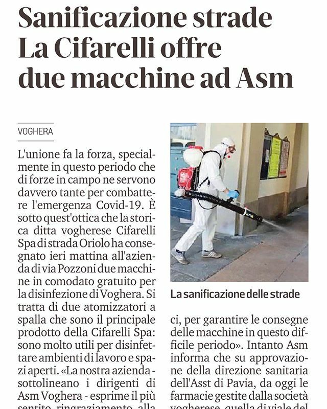 In prima linea cerchiamo di aiutare la nostra comunità #cifarelli #sanificazione ift.tt/2y2D9OW