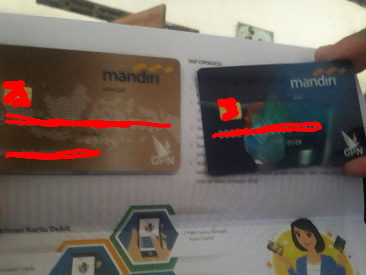 O Xrhsths Bank Mandiri Sto Twitter Halo Ibu Tya Dpt Kami Informasikan Utk Kartu Debit Yg Berlogo Ayam Merupakan Tabunganmu Sedangkan Kartu Debit Berwarna Gold Berlogo Gpn Kartu Debit Yg Dikirimkan Setelah