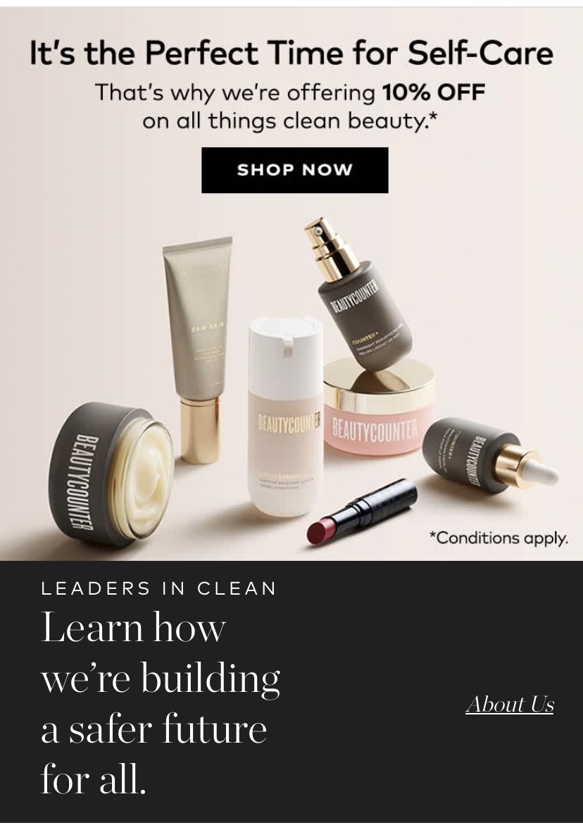 gingerlyspice's tweet photo. No time like the present! Now is the perfect time for #selfcare https://t.co/pwLOL2LG1Q
Site wide #sale #WashYourHands #betterbeauty #beautycounter #cleanersafer https://t.co/Sq9C0xT3eT
