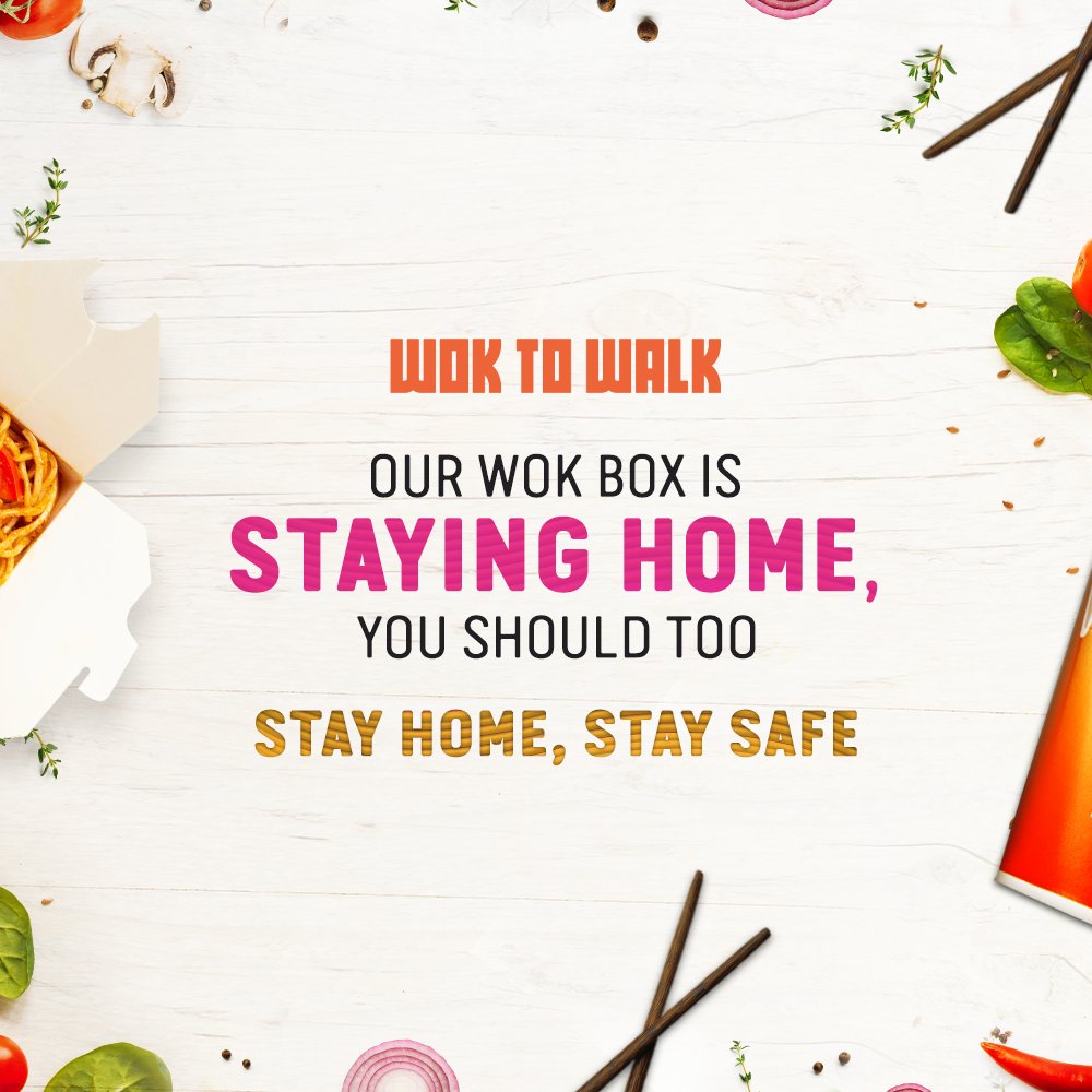 WokToWalkIND's tweet photo. Hello Wokstars, we have closed all Wok to Walk outlets* across India. We will be back very soon. Please stay indoors, and stay safe! We look forward to feeding your flame in our stores very soon!  
*WTW Jubilee Hills, Hyderabad is open for takeaway and deliveries from 12-6 PM https://t.co/UaRZ0jk0lz