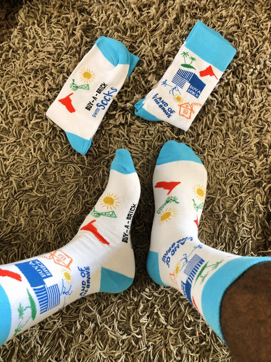 Buy-A-Brick Footprint Socks will be available for N$100 at schools across Namibia for kids as well as from <a href="/StandardBankNa/">Standard Bank Namibia</a> for Namibians that would like to contribute. All proceeds go to Buy-A-Brick 🧦

Help a Namibian family move from a shack to a warm brick house 🏡🇳🇦
