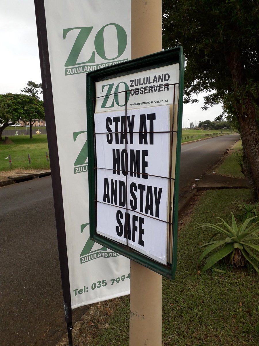 ZOPublications's tweet photo. Inside our #ZOWeekender today: 
• St Lucia tourists confirmed with virus
•Please do take the lockdown seriously 
• Township B&amp;B owner gunned down
• Stay at home and stay safe

And many more stories, get yourself a copy! https://t.co/V8yTUr7xKy