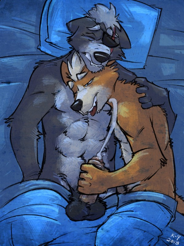 "Helpin' the big guy relax before sleep... this paw knows how to operate a joystick like this"

🎨: k-9 on e621 
(Love their style and he does a good bit of StarFox! Check him out!)