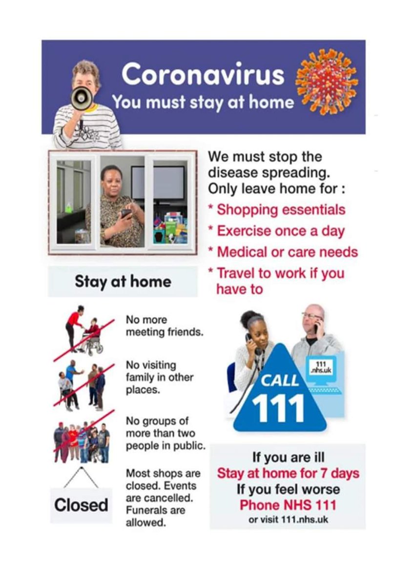 For information.....
Please stay safe and self isolate