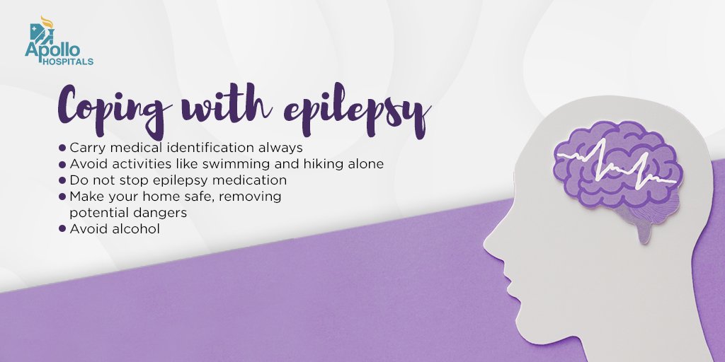 AskApollo's tweet photo. Living with epilepsy can be overwhelming due to the fear of having another attack. However, it is important to note that living a full, active life is a very realistic goal and requires active steps to be achieved. To know more, visit: https://t.co/YfnHNVnv4Q https://t.co/IC2CmYpnG9