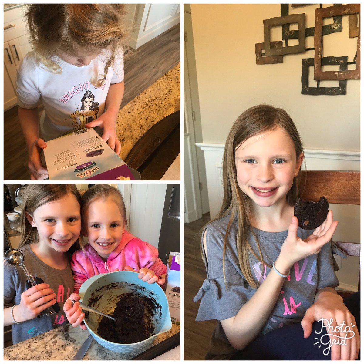 katiesjohnston's tweet photo. We made Brownie Cookies today for March is Reading Month. The girls took turns reading the directions and mixing. #WLConnectsCreatively #livegfree #glutenfreeanddelicious @LLEWIXOM https://t.co/Es1px04sHE