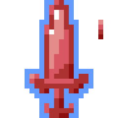 Bianca_Emi_'s tweet photo. Yaaay, another new sword (◡ ω ◡)
Now it doesn't look so much like wings...   T..T

#swordpixelart #pixelartist #pixelgameart #aseprite #redsword https://t.co/INNJN2B6fZ