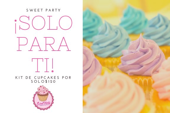 Swtparty's tweet photo. Para estos días, en los que no puedes salir de casa ....🏠 😕 
Tenemos una increíble noticia para ti!!! 😁😋
A partir de mañana abrimos agenda para que puedas hacer tu pedido de tu Kit de Cupcakes 
El precio es de solo $120 
6 Cupcakes,3 bolsitas de betún y decoración!!! https://t.co/E6JheczV13