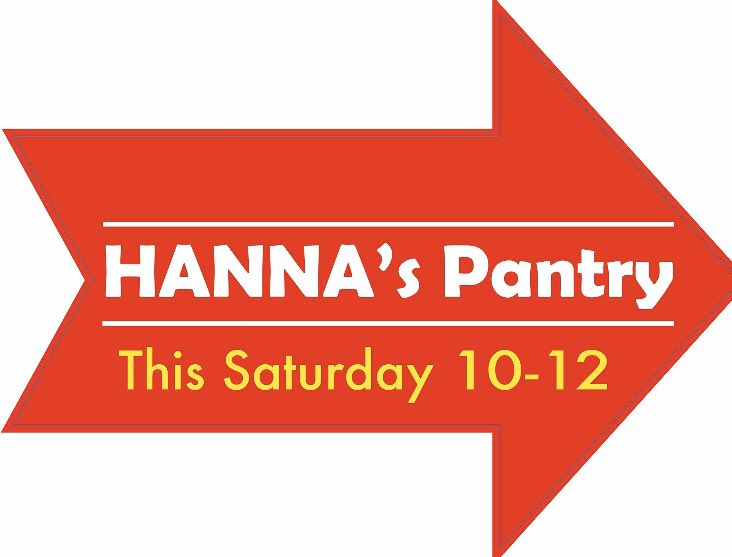 HannaFoundation's tweet photo. HANNA's Pantry will be open Sat. 10-12.  New families in need are welcome to download forms &amp; attend. PLEASE contact us to ensure availability of food.  If you aren’t in need, consider a donation.   Forms, contact &amp; donation info @  https://t.co/yqzfVFbKNg. https://t.co/yNsyJGk4Pt