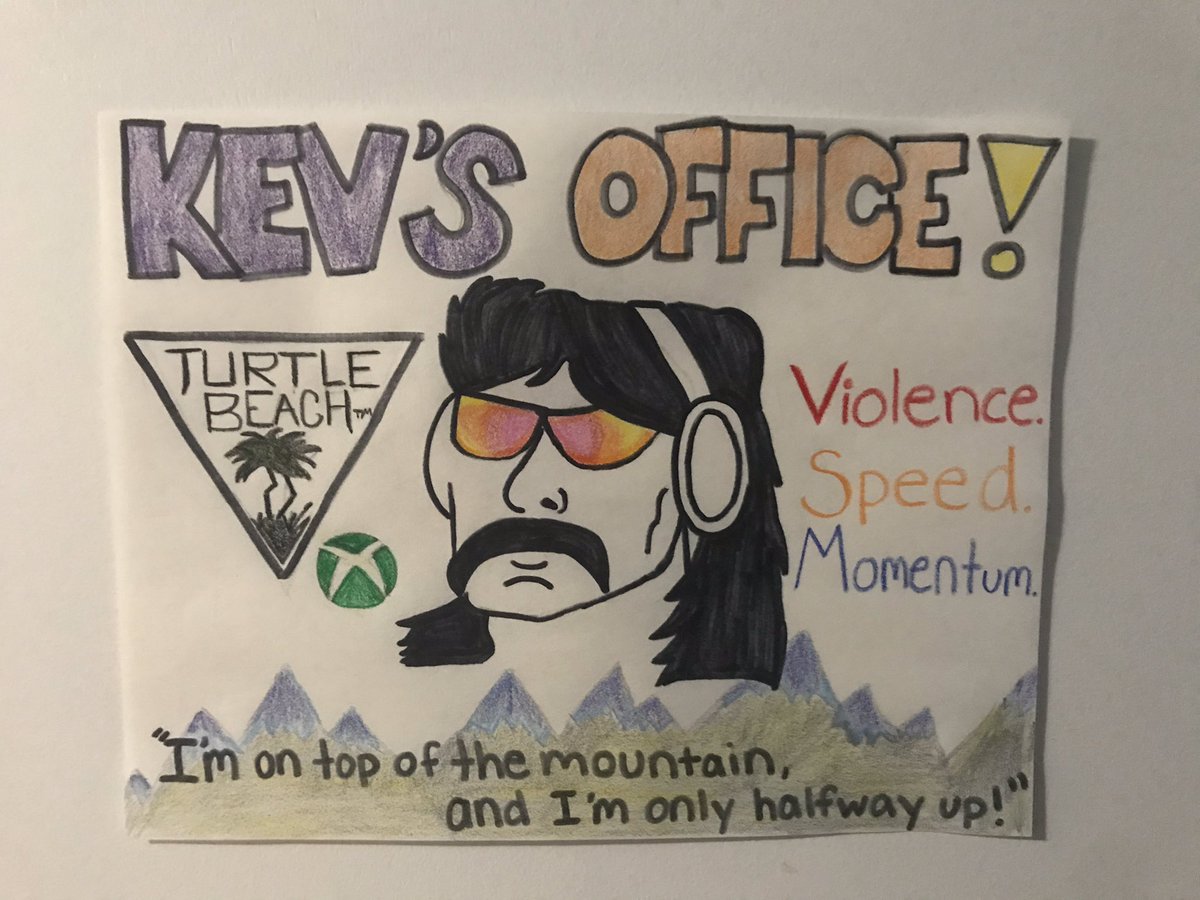 FatCatGamingInc's tweet photo. Since were stuck working from why not draw the most epic home office sign @drdisrespect @TurtleBeach https://t.co/REsvF8J25A