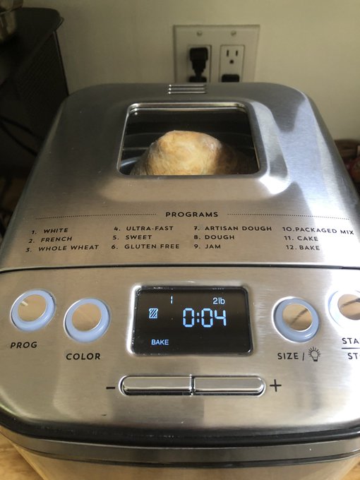 How to put on 10lbs during #quarantine ...make bread! Today&rsquo;s special cinnamon swirl. https://t.co/H<a href="/tag/quarantine"class="tags">#quarantine</a>