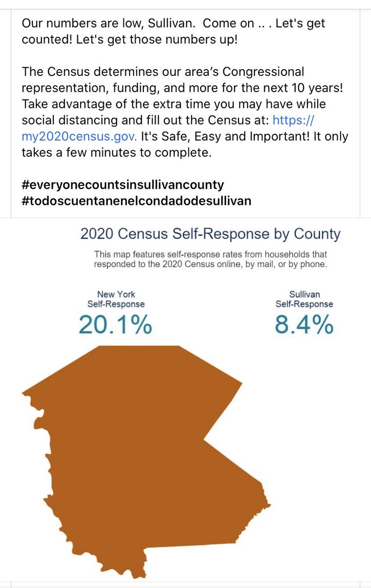 JenniferBernas8's tweet photo. LET’S GO SULLIVAN COUNTY!!!!  Heard you have some time on your hands!  Fill it out : https://t.co/yX1ukcR3vF   Don’t have a census ID - no problem - they have that covered. https://t.co/heiwzOIfV9