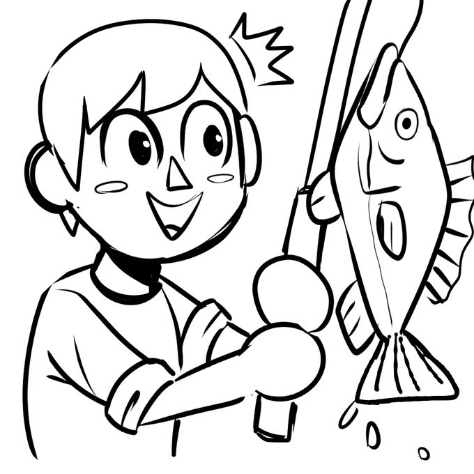 Catching a sea bass for the first time vs. catching one for the 17,539th time
#AnimalCrossing 