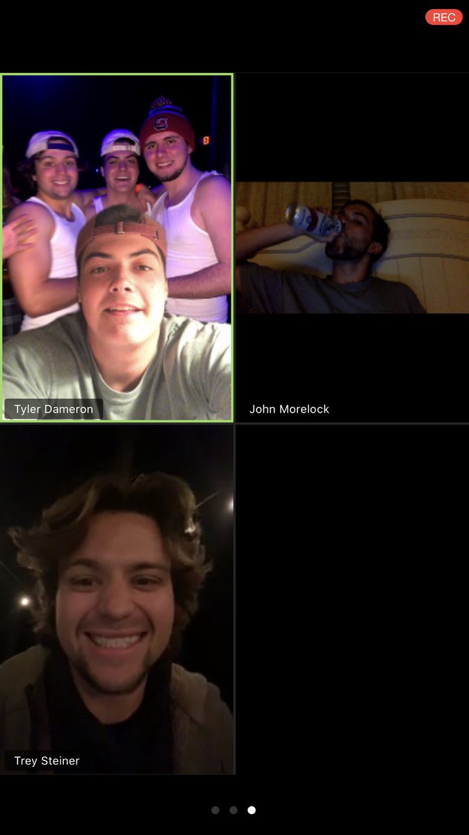 justspitballin1's tweet photo. About to hit our first ever #zoomcast. Tune in at midnight to hear all the new hot topics. The boys are back in town. #isolationspitball https://t.co/BsYAwReEp9