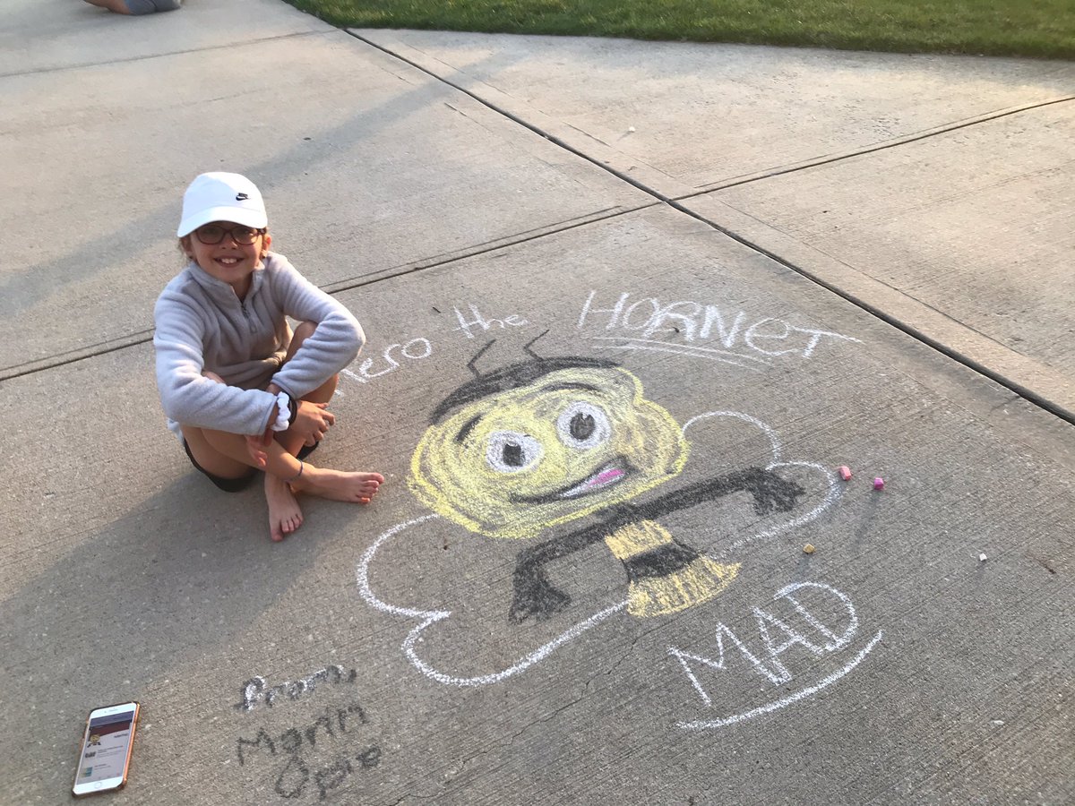 Look at the Hero the Hornet that this talented Hornet made!! #WeAreHHE
