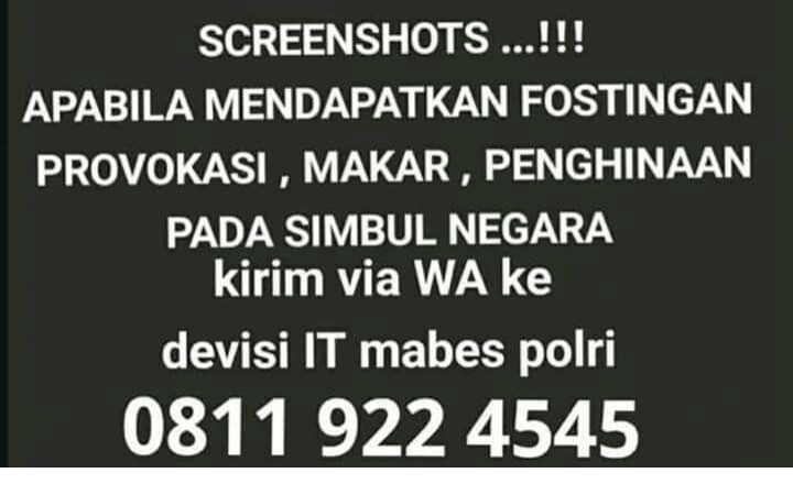 Nehanrizalgmai1's tweet photo. @RullyMania @AgusYudhoyono @Chilli_Pari Anda bakal masuk bui sy pastikan itu MILITAN JOKOWI TAAT HUKUM KL GAK ANDA BISA MAMPUS https://t.co/638o1JqSDG