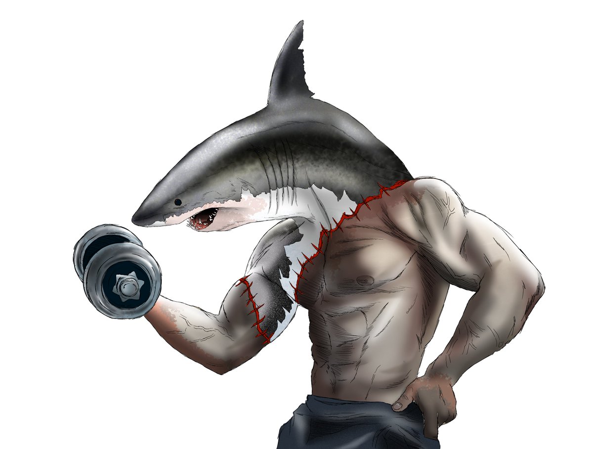 Rt数で頭 いいね数で目 リプ数でヒレが増えるサメ 予想以上の反応でとんでもない化け物が生まれそうなので進捗まとめました Togetter