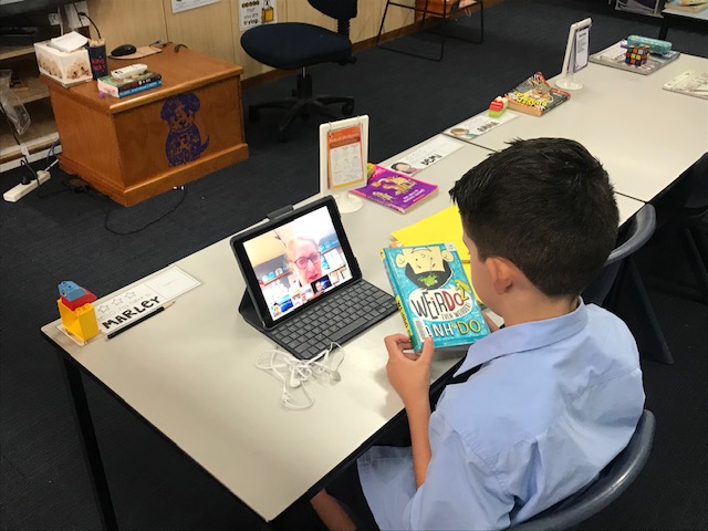 OlsosT's tweet photo. We’re busy here at school supporting both students attending, and planning for new types of ‘Home Learning’. This morning we had some great success trialling group reading instruction via ‘Zoom’…students learnt a lot, but so did we!!! https://t.co/f5upMbCFAa